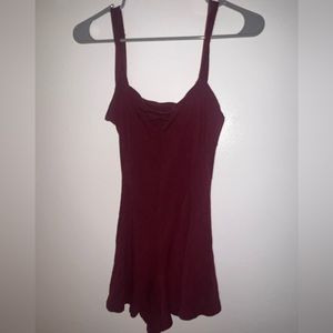 Small maroon romper